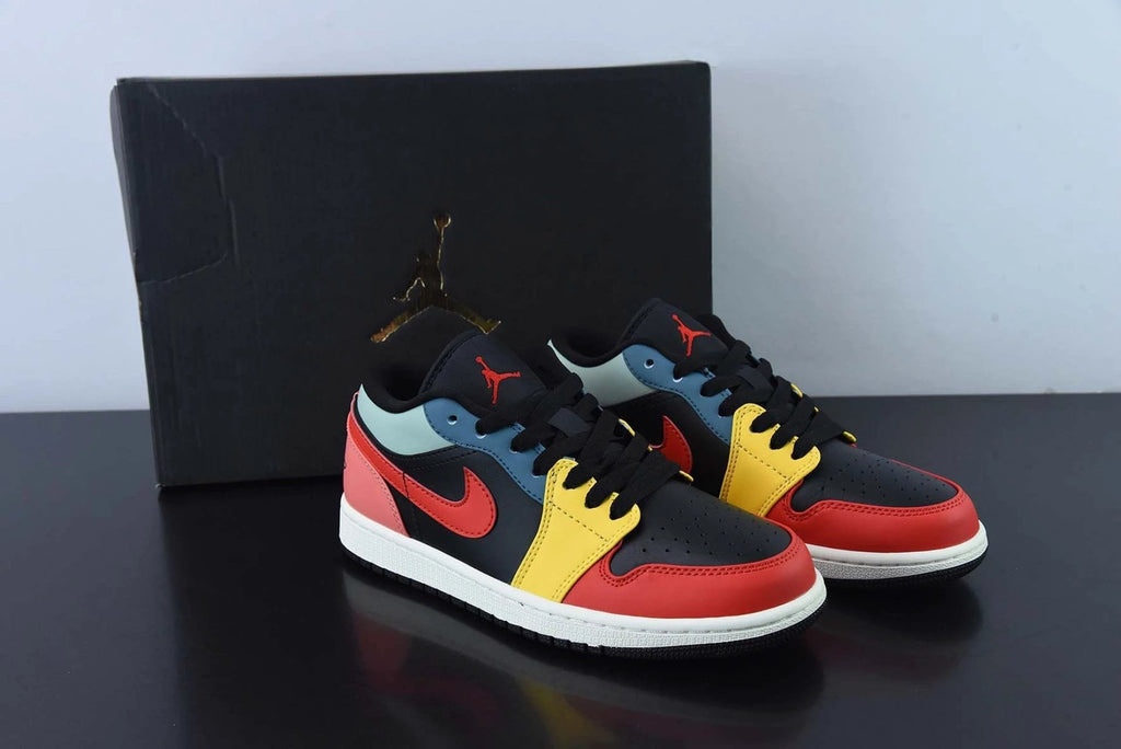 Air Jordan 1 Low SE Black Multi-Color by Air Jordan