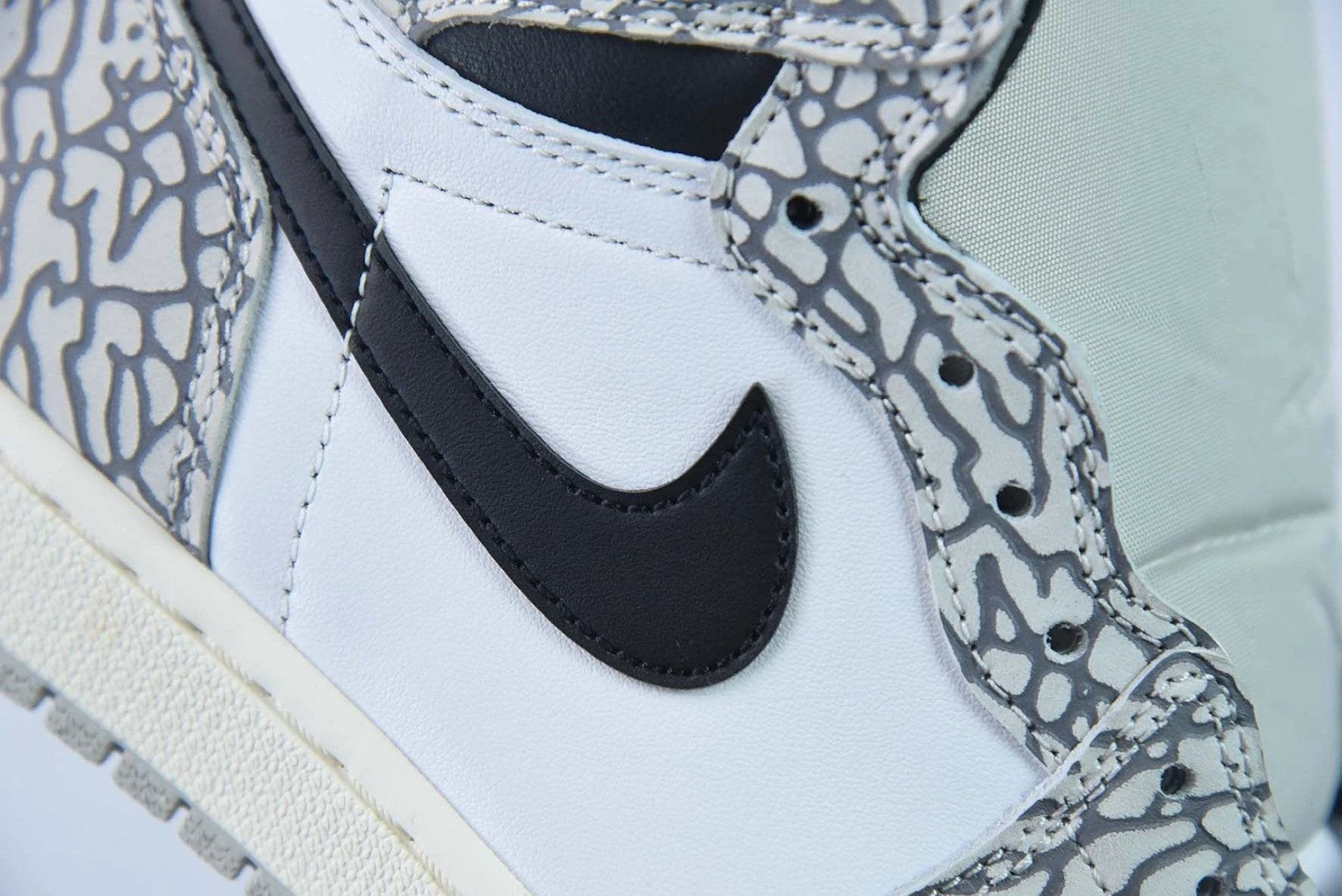Air Jordan 1 Retro High OG White Cement by Air Jordan