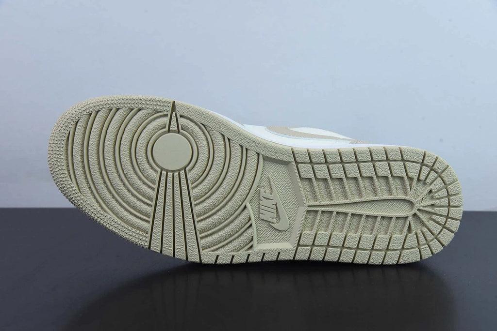 Air Jordan 1 Low Features Heavy Tumbled Tan Leather by Air Jordan