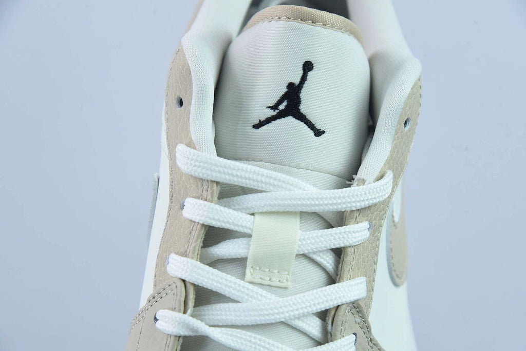 Air Jordan 1 Low Features Heavy Tumbled Tan Leather by Air Jordan
