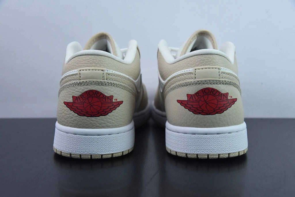 Air Jordan 1 Low Features Heavy Tumbled Tan Leather by Air Jordan
