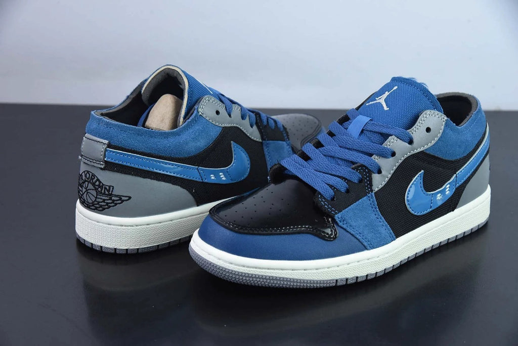 Jordan 1 Low SE Craft Obsidian French Blue Ashen Slate White by Air Jordan
