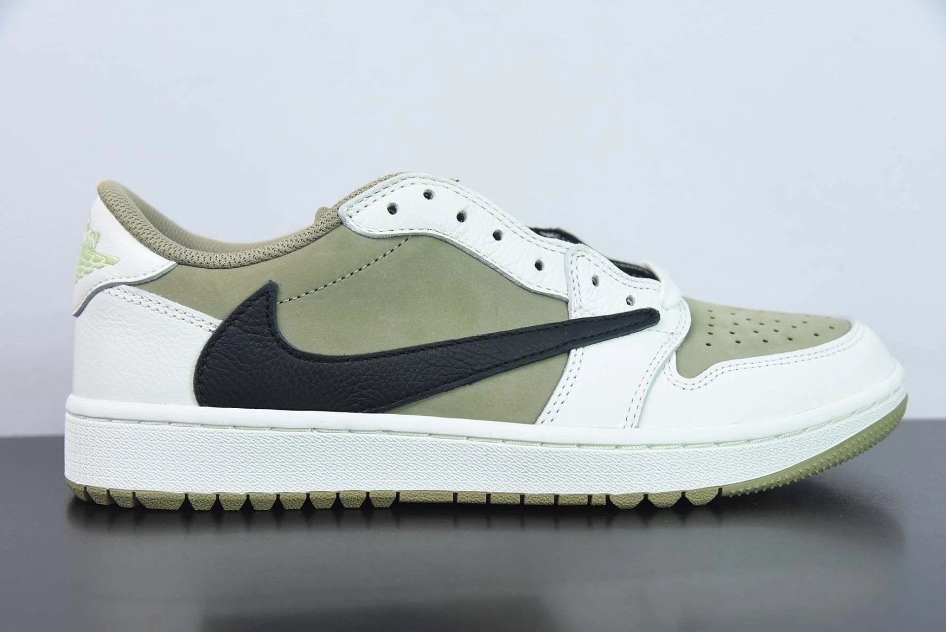 Air Jordan 1 Retro Low Golf Travis Scott Neutral Olive by Air Jordan