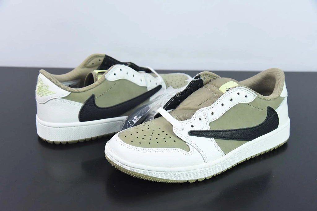 Air Jordan 1 Retro Low Golf Travis Scott Neutral Olive by Air Jordan