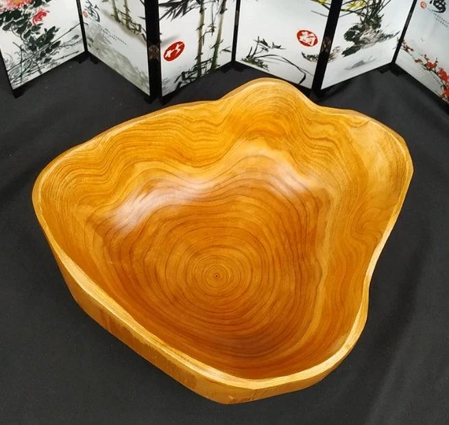 Teak Root Wood Decorative Bowl 30cm by BowLift