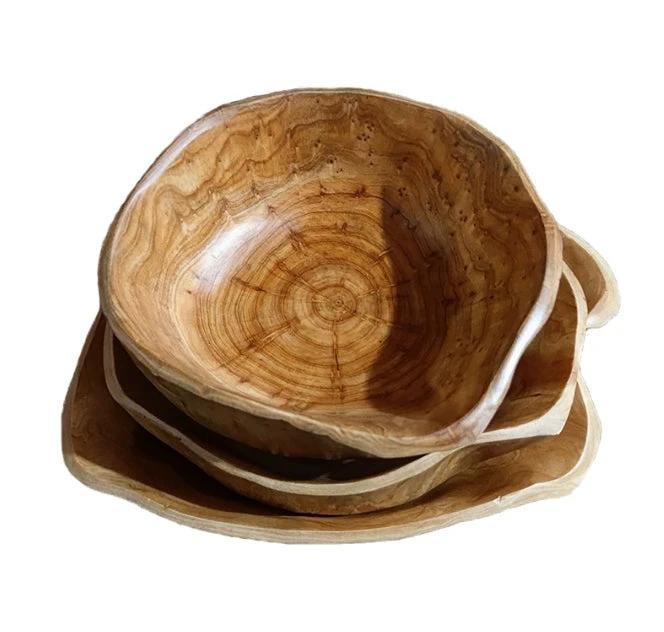 Teak Root Wood Decorative Bowl 30cm by BowLift