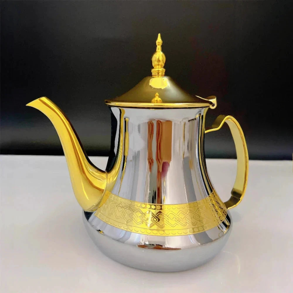 Induction Gas Arabic Style Stainless Steel Teapot Water Tea Kettle by Bowlift