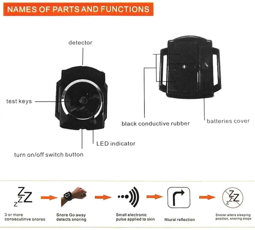 Intelligent Anti-Snore Bracelet - SnoreFree by BowLift