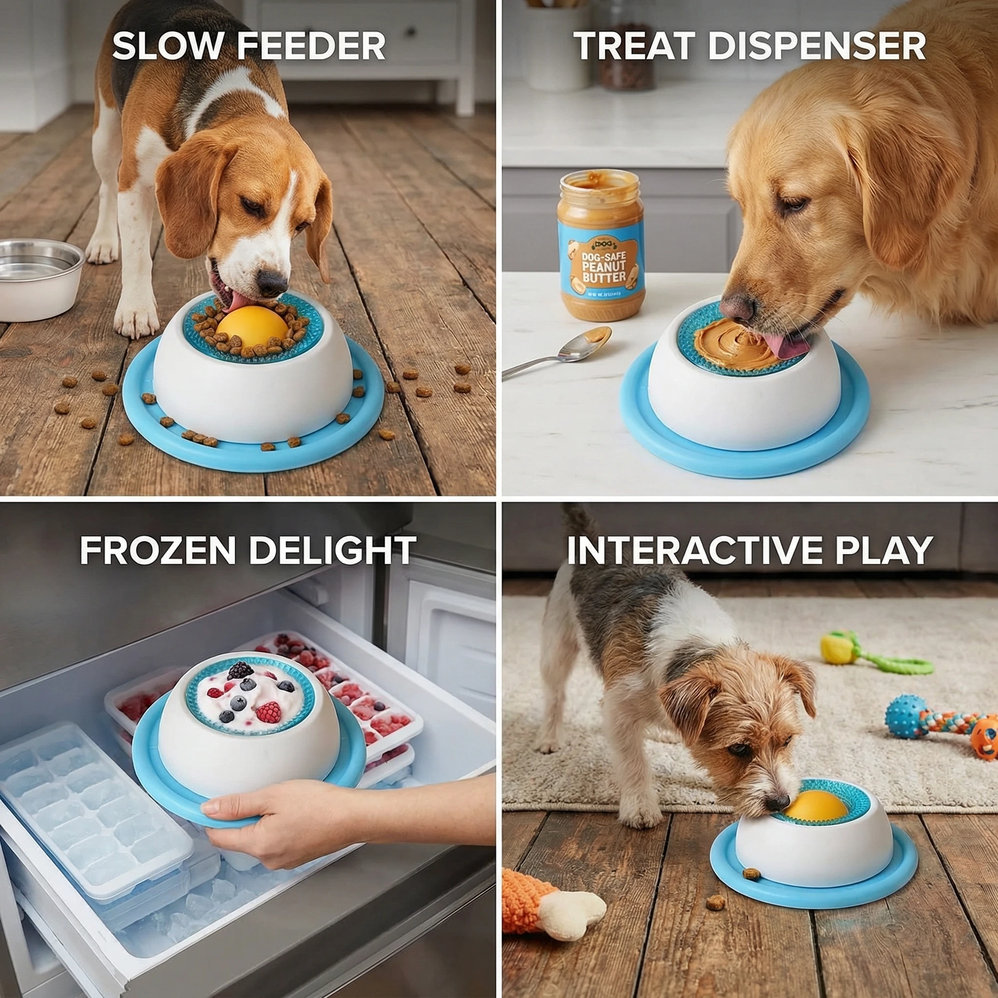 Interactive Lick Mat Slow Feeder Enrichement Toy for Dogs Bowlift by Bowlift
