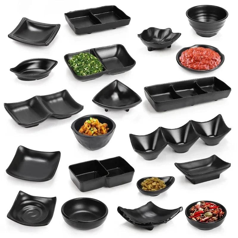 Japanese Melamine Dipping Saucer Plastic Dish Sauce Dispenser by Bowlift