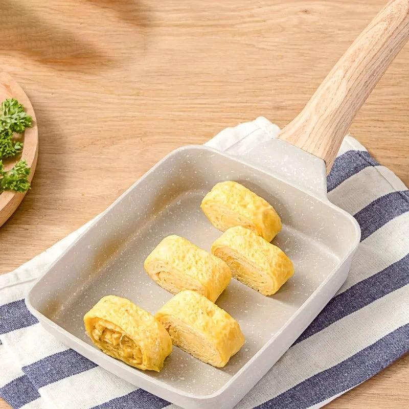 Japanese Omelettes Pan Nonstick Egg Frying Pan Rectangular Frying Pan by Bowlift