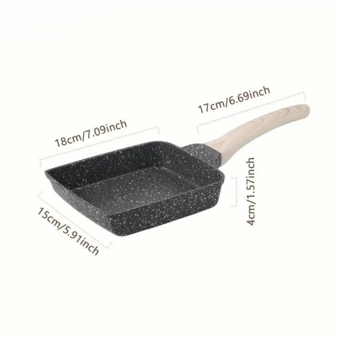 Japanese Omelettes Pan Nonstick Egg Frying Pan Rectangular Frying Pan by Bowlift