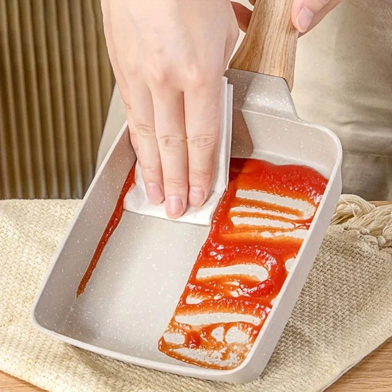 Japanese Omelettes Pan Nonstick Egg Frying Pan Rectangular Frying Pan by Bowlift