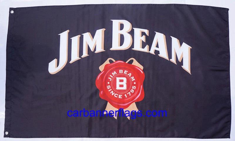Jim Beam flag-3x5FT-100% polyester-Banner-Black by flagsshop