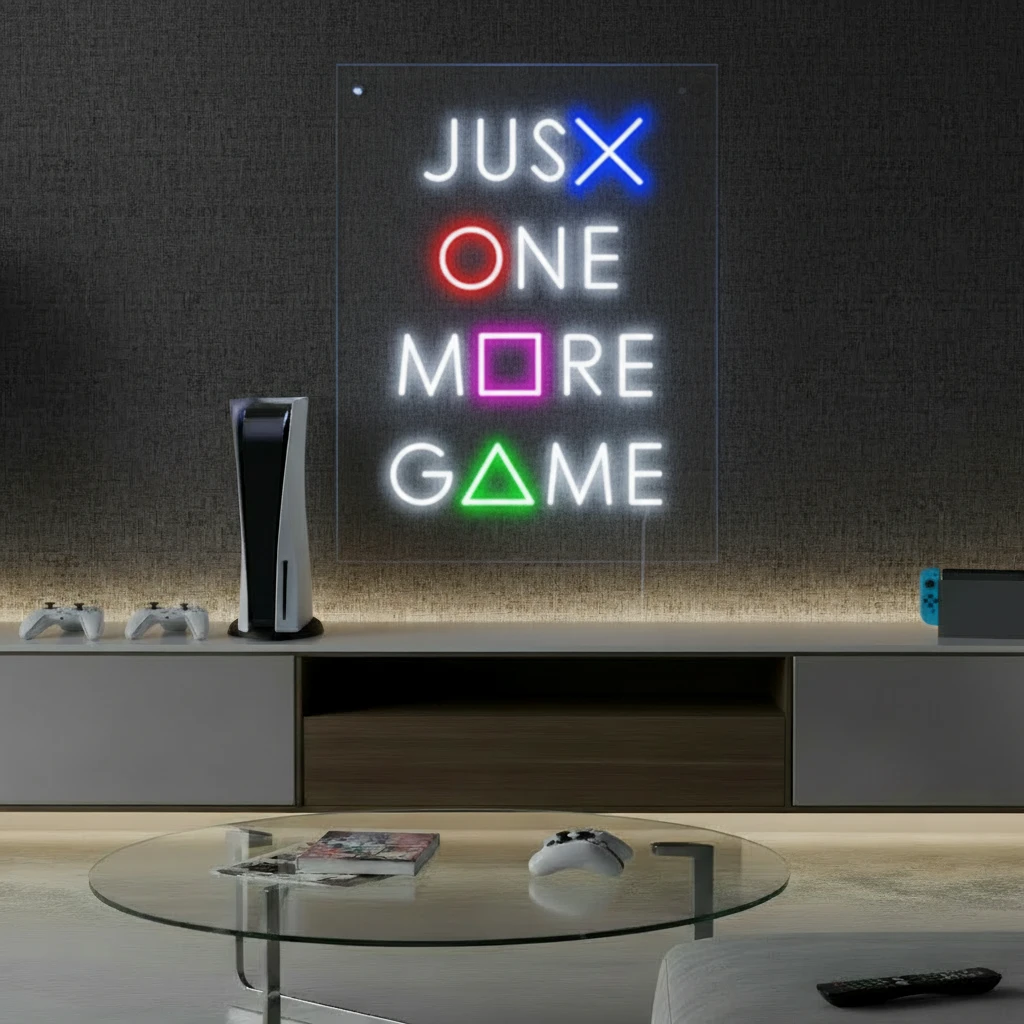 Just One More Game Custom Neon Sign Gaming Neon Sign by Neonchics