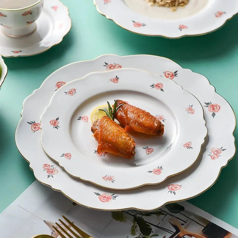 Kawaii Scoop Plate Ceramic Bowl Salad Spoon Steak Plate Dinnerware by Bowlift