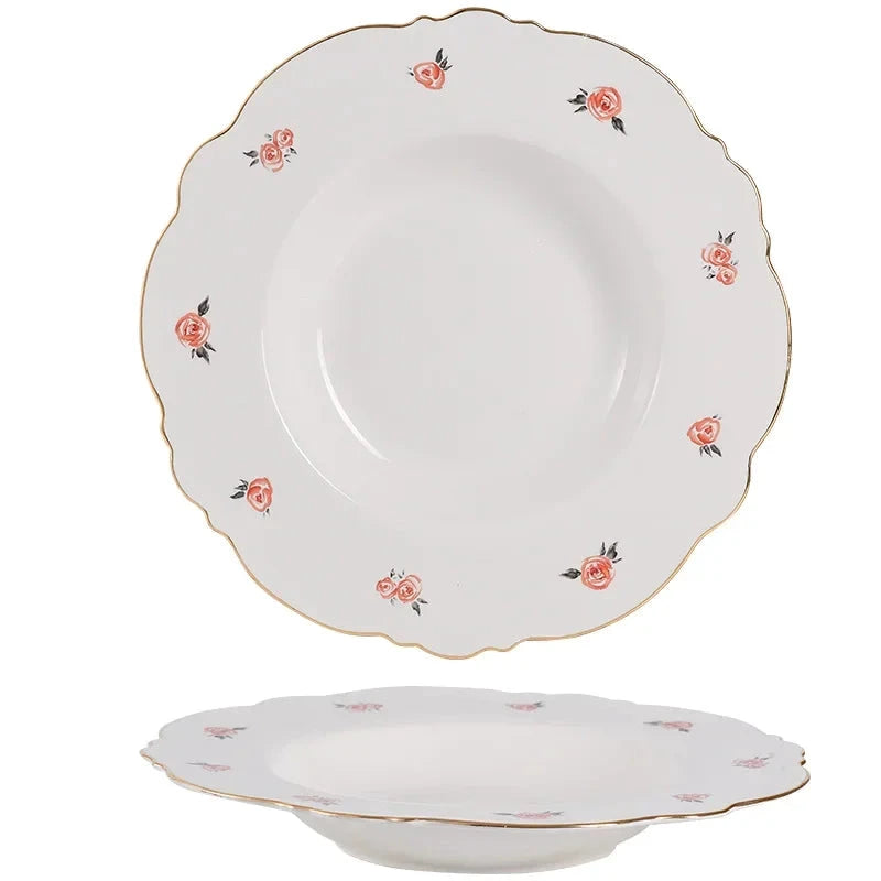 Kawaii Scoop Plate Ceramic Bowl Salad Spoon Steak Plate Dinnerware by Bowlift