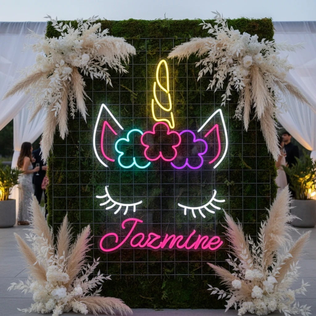 Personalized Cool Unicorn Led Sign Unique Gift by Neonchics