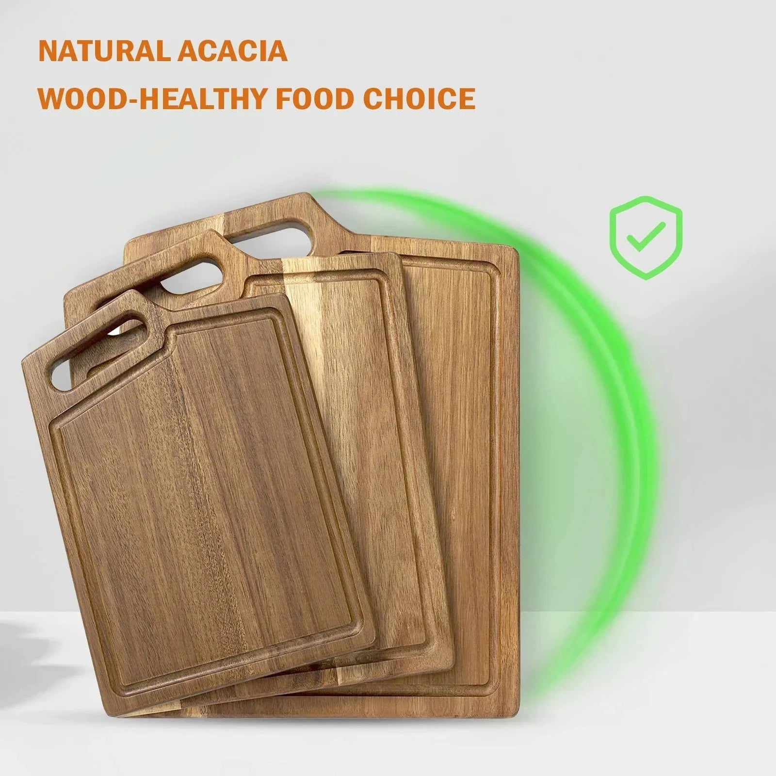 Kitchen Chopping Board with Juice Groove & Handle Hole for Meat by Bowlift