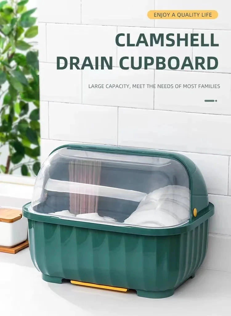 Kitchen Dish Drainer Rack Removable Drip Tray Organizer Drying Rack by Bowlift