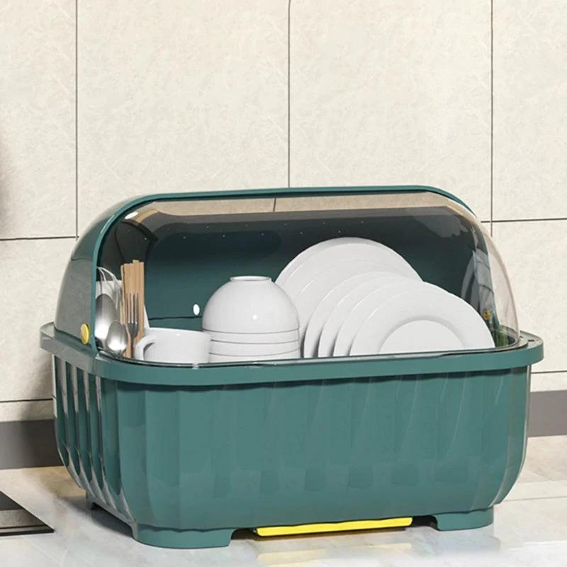 Kitchen Dish Drainer Rack Removable Drip Tray Organizer Drying Rack by Bowlift