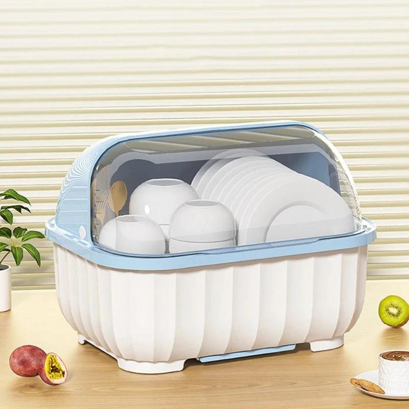 Kitchen Dish Drainer Rack Removable Drip Tray Organizer Drying Rack by Bowlift