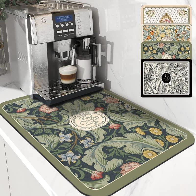 Kitchen Drain Pad Absorbent Drying Mat Countertop Protector Placemat by Bowlift