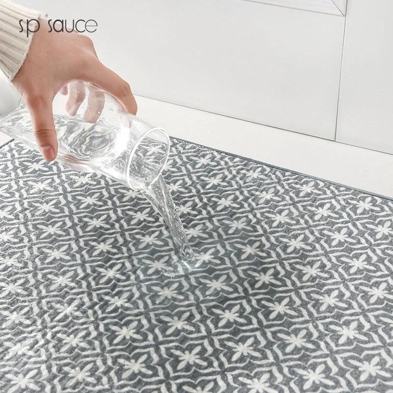 Kitchen Drying Mat Cups Dishes Cutting Board Absorbent Placemat by Bowlift