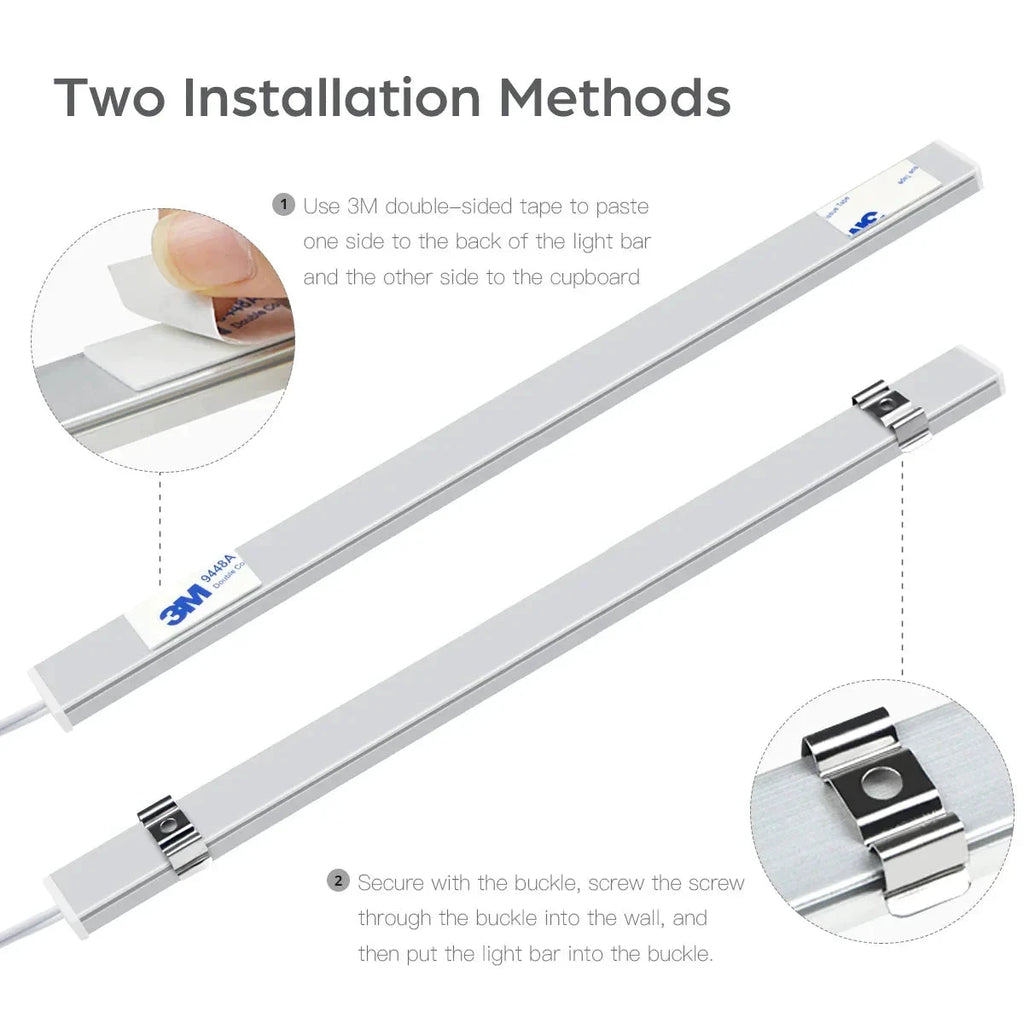 Kitchen LED Under Cabinet Light Penetrable Touch Switch Wood Hand by Bowlift