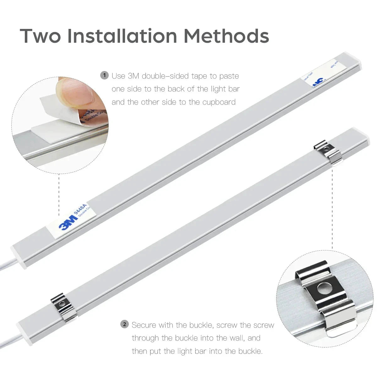Kitchen LED Under Cabinet Light Penetrable Touch Switch Wood Hand by Bowlift