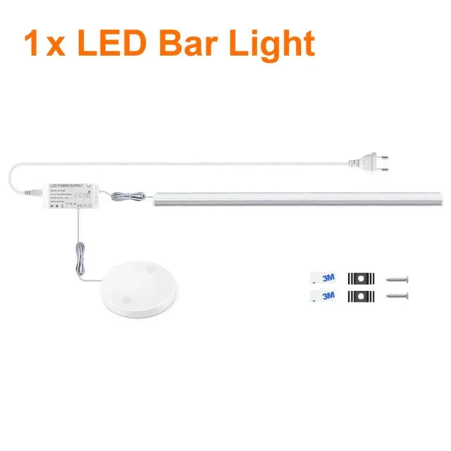 Kitchen LED Under Cabinet Light Penetrable Touch Switch Wood Hand by Bowlift