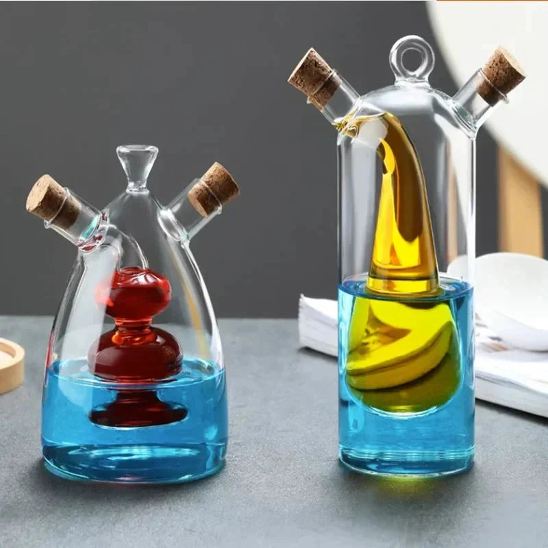 Kitchen Storage Sealed Bottles Double-layer 2-in-1 Glass Bottles by Bowlift