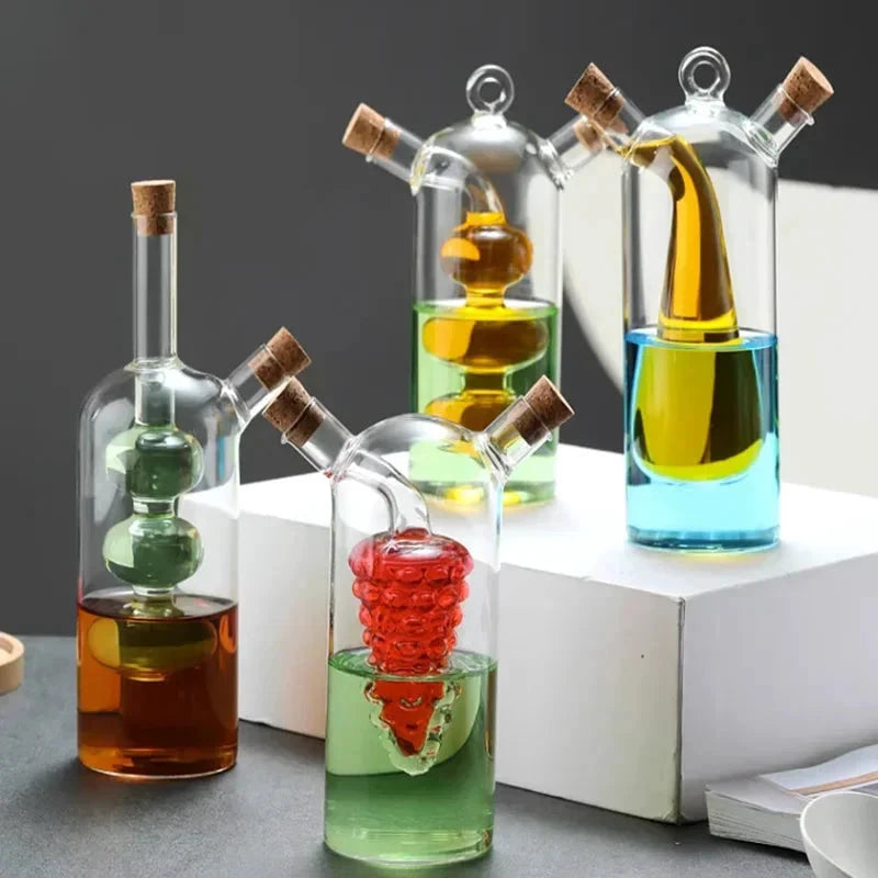 Kitchen Storage Sealed Bottles Double-layer 2-in-1 Glass Bottles by Bowlift