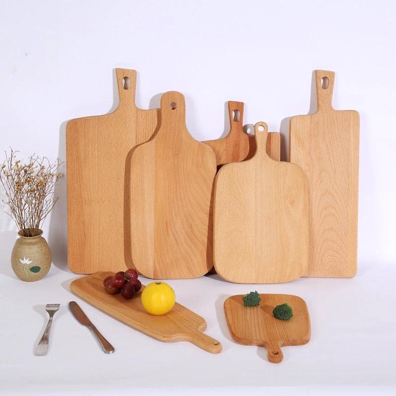 Kitchen Wooden Chopping Board Cutting Board Hangable Kitchen Tool by Bowlift