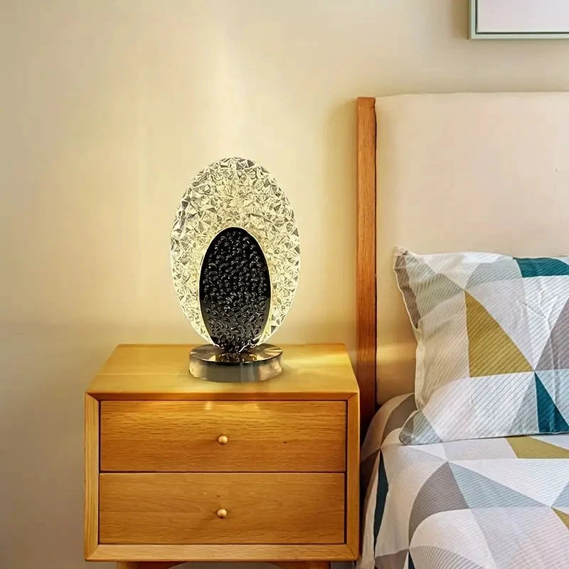 Plumalux Table Lamp Peacock Design | Cordless & USB rechargeable | Dimmable LED light | 22×13.5 cm | ABS housing by BowLift
