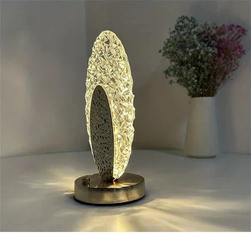 Plumalux Table Lamp Peacock Design | Cordless & USB rechargeable | Dimmable LED light | 22×13.5 cm | ABS housing by BowLift