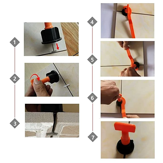 Reusable tile leveling system by Bowlift