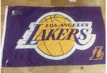 L.A. Lakers Flag-3x5FT Banner-100% polyester by flagsshop