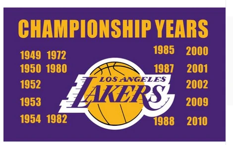 L.A. Lakers Flag-3x5FT Banner-100% polyester by flagsshop