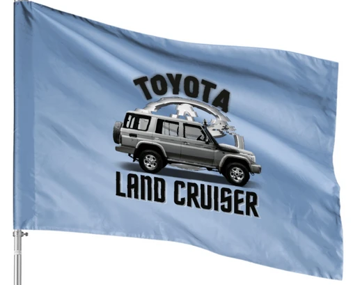 Landcruiser Flag - 3X5 FT Toyota Land Cruiser Flag Banner by flagsshop