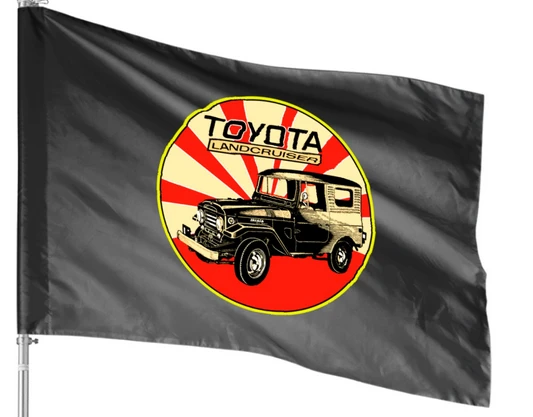 Landcruiser Flag - 3X5 FT Toyota Land Cruiser Flag Banner by flagsshop