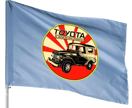 Landcruiser Flag - 3X5 FT Toyota Land Cruiser Flag Banner by flagsshop
