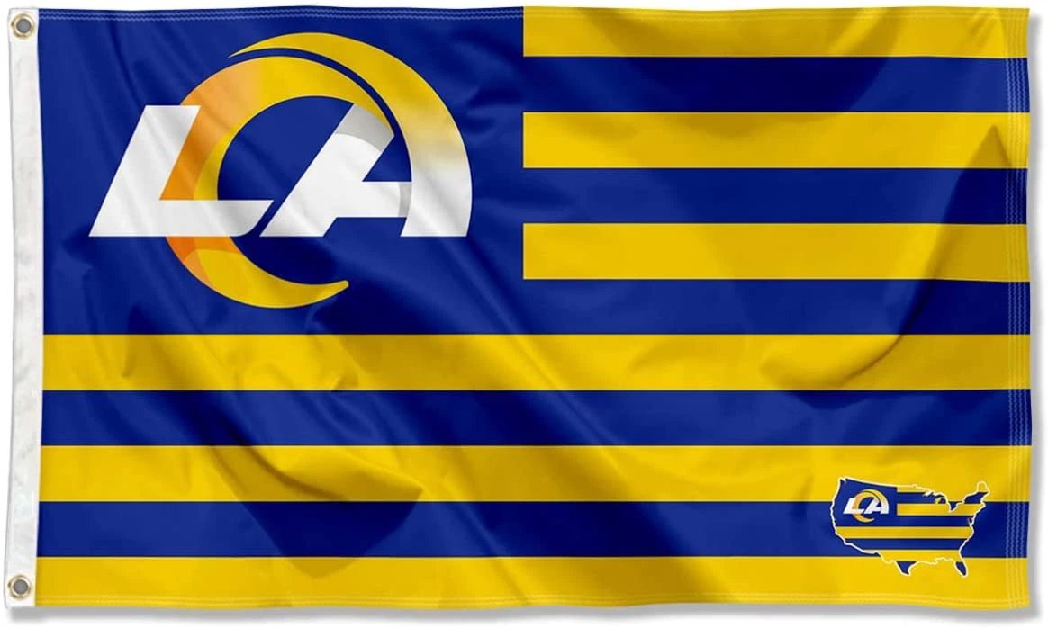 St. Louis Rams Flag-3x5 NFL Los Angeles Rams Banner-100% polyester by flagsshop