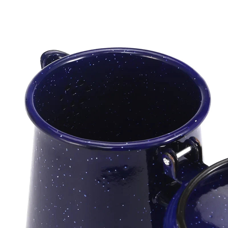 Large Capacity Enamel Handle Pot for Coffee Tea Water Enamel Kettle by Bowlift