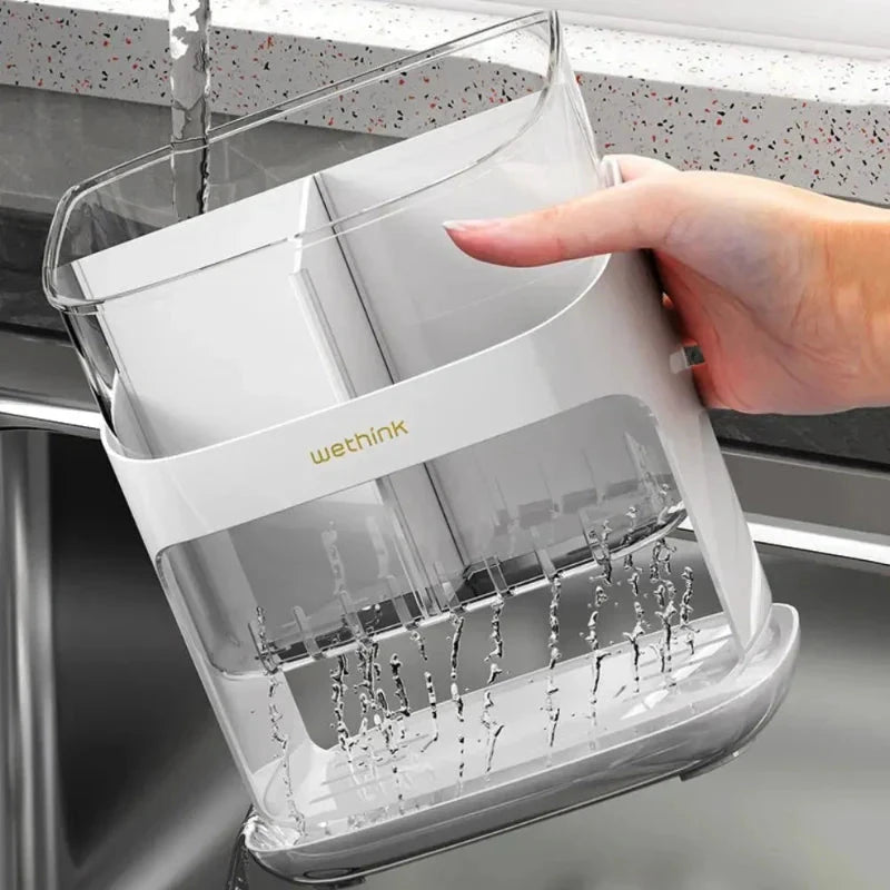 Large Capacity Utensils Holder Kitchen Tableware Storage Holder by Bowlift