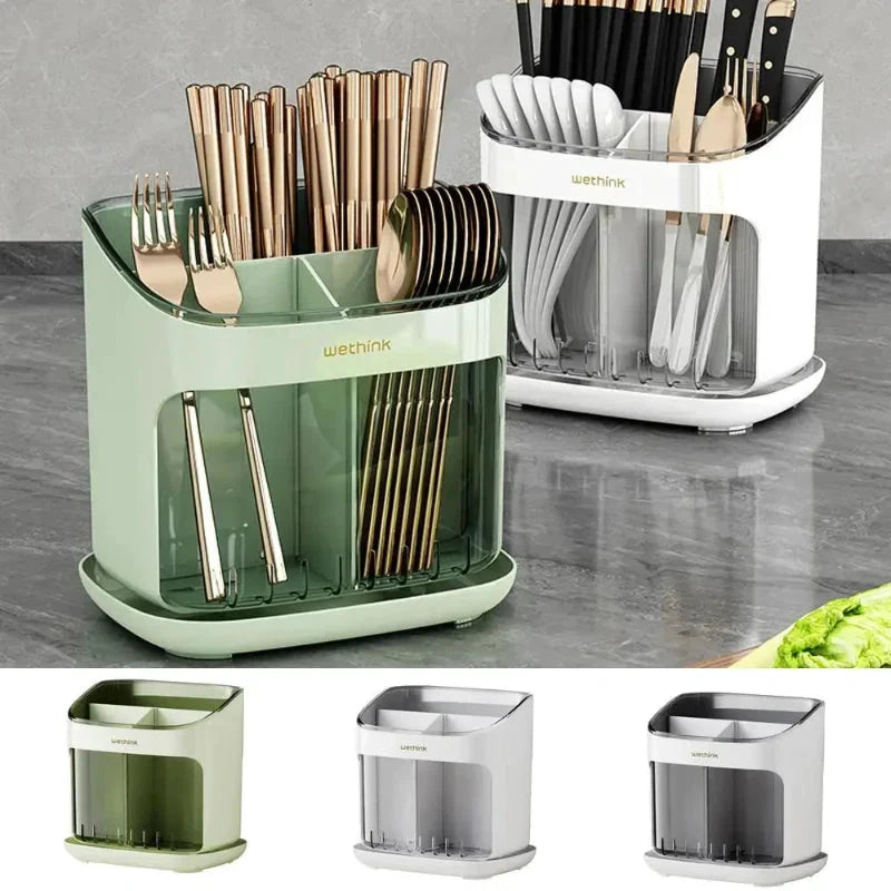 Large Capacity Utensils Holder Kitchen Tableware Storage Holder by Bowlift