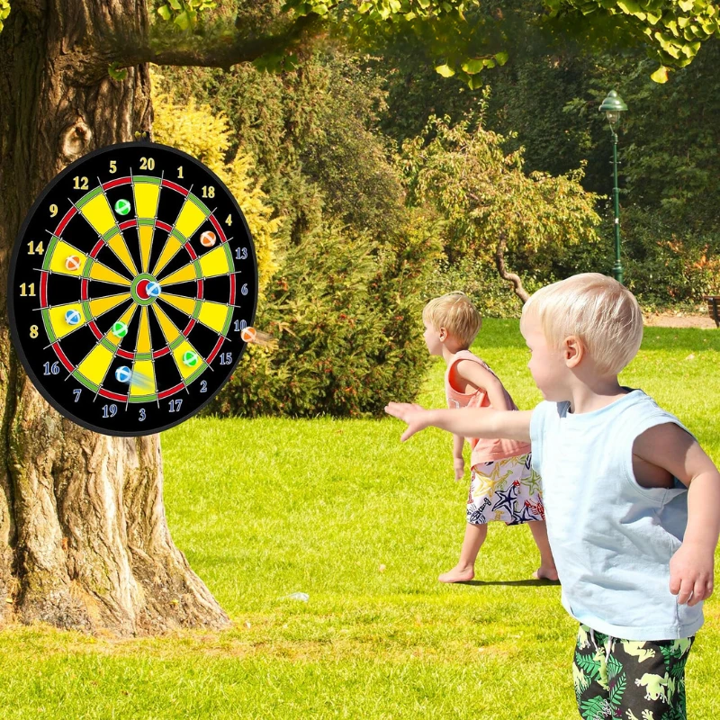 Large Kids' Dartboard with Sticky Balls & Darts – PlayTarget by BowLift