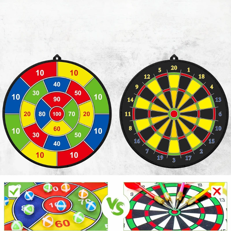 Large Kids' Dartboard with Sticky Balls & Darts – PlayTarget by BowLift