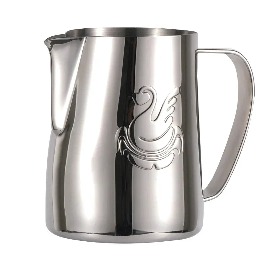 Latte Art Milk Jug Swan Spout Espresso Frothing Stainless steel Pitcher by Bowlift