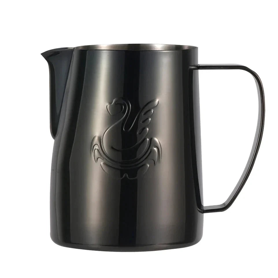 Latte Art Milk Jug Swan Spout Espresso Frothing Stainless steel Pitcher by Bowlift